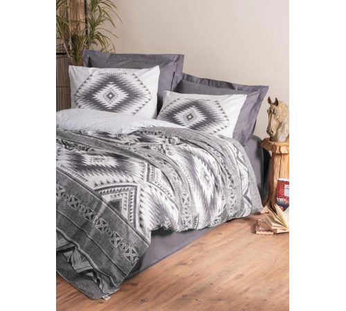 Cotton Box Etnich Nevresim Takımı Çift Kişilik Delos Antrasit Cotton Box Etnich Nevresim Takımı Çift Kişilik Delos Antrasit