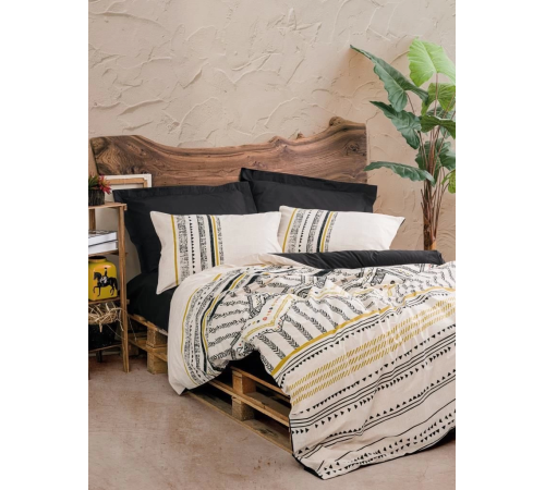 Cotton Box Etnich Nevresim Takımı Çift Kişilik Elvira Siyah Cotton Box Etnich Nevresim Takımı Çift Kişilik Elvira Siyah