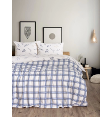 Cotton Box Flanel Nevresim Takımı Çift Kişilik Lavanid Mavi