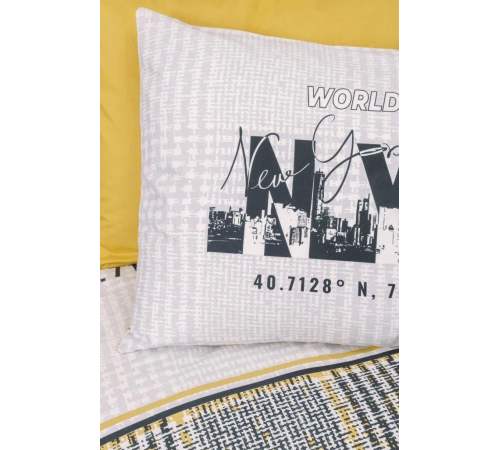 Cotton Box Genç Ranforce Nevresim Takımı Tek Kişilik World Wide Hardal