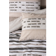 Cotton Box Line Tek Kişilik Nevresim Takımı Perry Bej