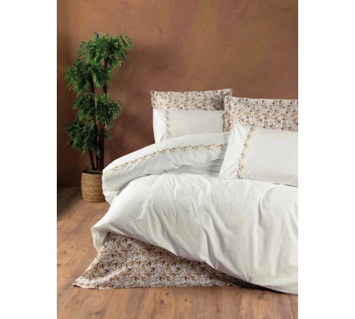 Cotton Box Majestic Seri Çift Kişilik Nevresim Takımı Polite Tarçın