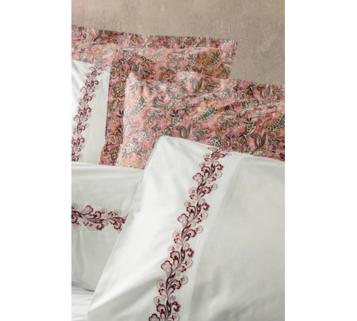 Cotton Box Majestic Seri Çift Kişilik Nevresim Takımı Voyager Pembe