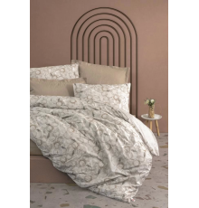 Cotton Box Minimal Çift Kişilik Nevresim Takımı Moil Bej