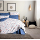 Cotton Box Minimal Çift Kişilik Nevresim Takımı Stew Mavi
