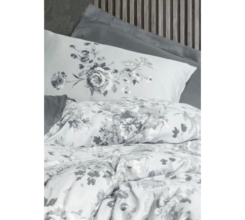 Cotton Box Moale Gri Saten Nevresim Takımı Çift Kişilik