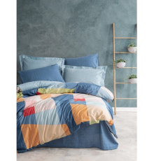 Cotton Box Modern Çift Kişilik Nevresim Takımı Cosy Mavi