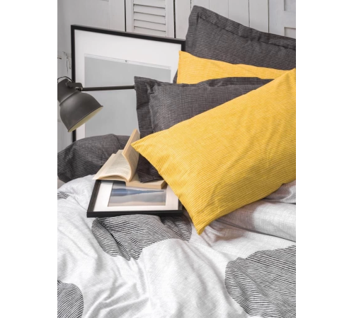 Cotton Box Modern Çift Kişilik Nevresim Takımı Dappled Sarı Cotton Box Modern Çift Kişilik Nevresim Takımı Dappled Sarı