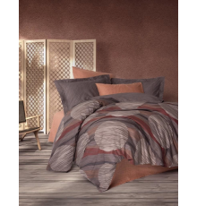 Cotton Box Modern Çift Kişilik Nevresim Takımı Fluss Tarçın