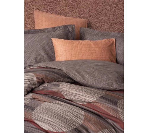Cotton Box Modern Çift Kişilik Nevresim Takımı Fluss Tarçın