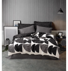 Cotton Box Modern Çift Kişilik Nevresim Takımı Niko Antrasit