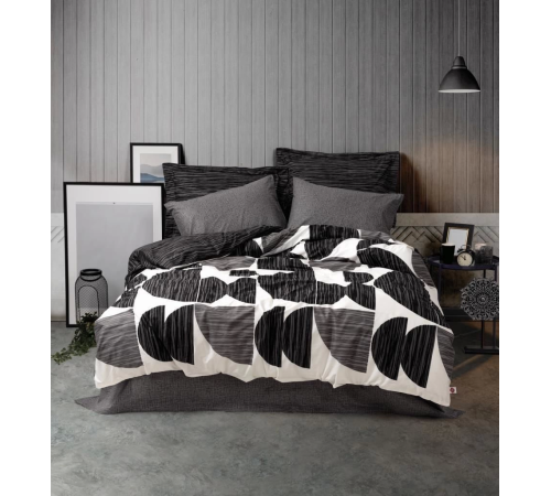 Cotton Box Modern Çift Kişilik Nevresim Takımı Niko Antrasit Cotton Box Modern Çift Kişilik Nevresim Takımı Niko Antrasit