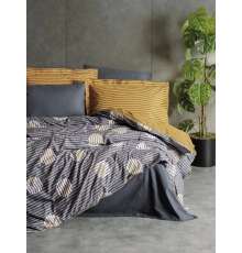 Cotton Box Modern Çift Kişilik Nevresim Takımı Strew Gri