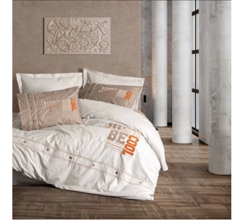 Cotton Box Mood Nakışlı Ranforce Çift Kişilik Nevresim Takımı Cool Kahve Cotton Box Mood Nakışlı Ranforce Çift Kişilik Nevresim Takımı Cool Kahve