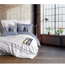 Cotton Box Mood Nakışlı Ranforce Çift Kişilik Nevresim Takımı Forever Gri