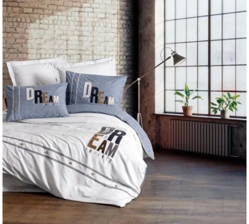 Cotton Box Mood Nakışlı Ranforce Çift Kişilik Nevresim Takımı Forever Gri Cotton Box Mood Nakışlı Ranforce Çift Kişilik Nevresim Takımı Forever Gri