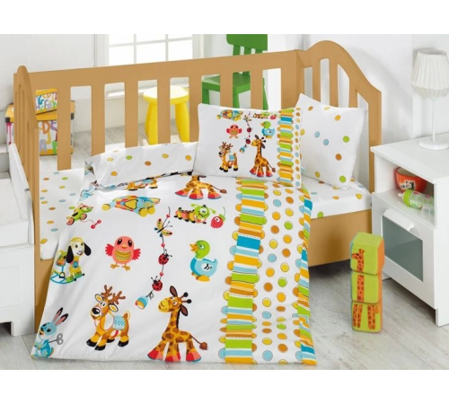 Cotton Box Oyun Bahçesi Turkuaz Bebek Nevresim Takımı Cotton Box Oyun Bahçesi Turkuaz Bebek Nevresim Takımı