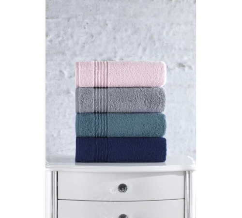 Cotton Box Plump 50x90 4'lü Havlu Seti Gri Lacivert Pembe Mavi