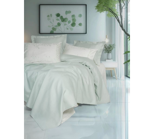 Cotton Box Serenity Bambu Çift Kişilik Pike Takımı Brisa Mint