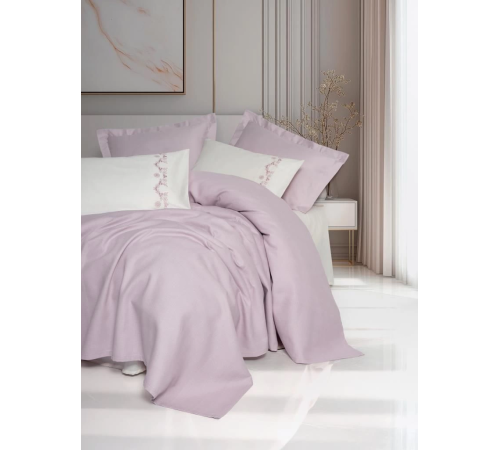 Cotton Box Serenity Bambu Çift Kişilik Pike Takımı Vaila Lila