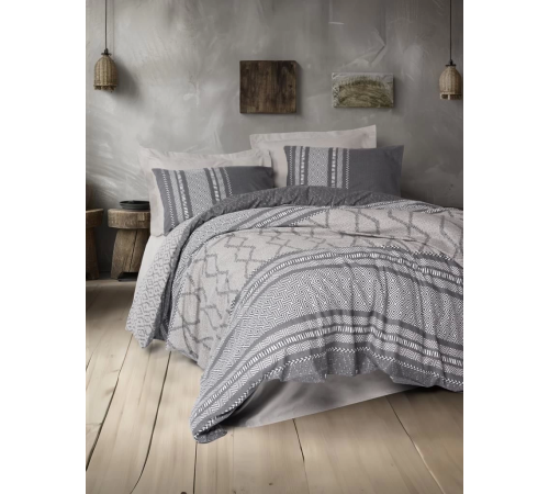 Cotton Box Toprak Çift Kişilik Nevresim Takımı Tonnia Vizon