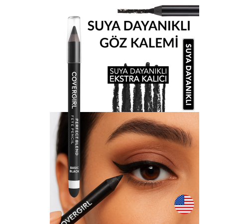 Covergirl Perfect Blend Siyah Eyeliner Kalem Black 100 Suya Dayanıklı Göz Kalemi Covergirl Perfect Blend Siyah Eyeliner Kalem Black 100 Suya Dayanıklı Göz Kalemi