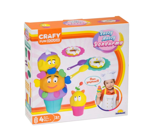 Crafy Buzzy Muzzy Dondurma Oyun Hamuru Seti 200 gr Crafy Buzzy Muzzy Dondurma Oyun Hamuru Seti 200 gr