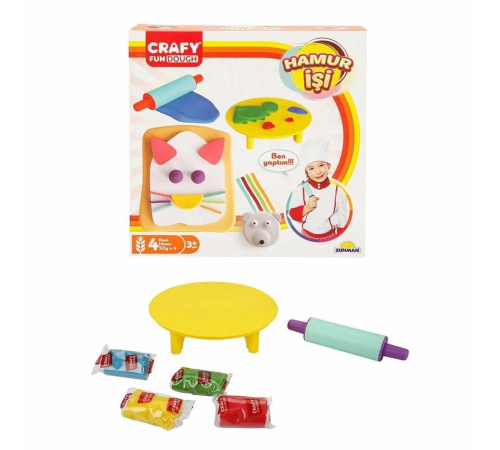 Crafy Hamur İşi Oyun Hamuru Seti 200 g 6 Parça