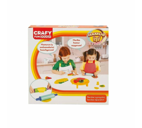 Crafy Hamur İşi Oyun Hamuru Seti 200 g 6 Parça