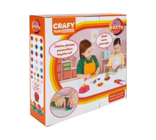 Crafy Nefis Pasta Oyun Hamur Seti 17 Parça 200 gr. Crafy Nefis Pasta Oyun Hamur Seti 17 Parça 200 gr.