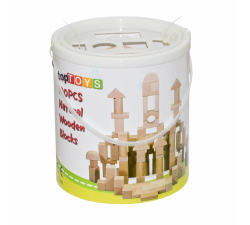 CS-8831 Natural Ahşap Blok Seti 100 Parça -Chiva