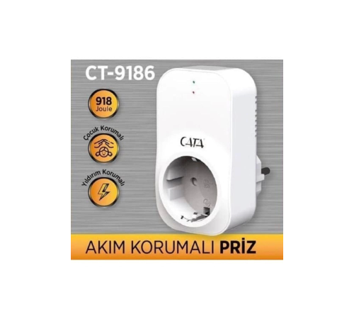 Ct 9186 Akım Korumalı Priz Ct 9186 Ct 9186 Akım Korumalı Priz Ct 9186