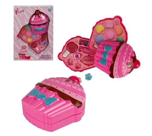 Cupcake Şekilli 2 Katlı Makyaj Güzellik Seti