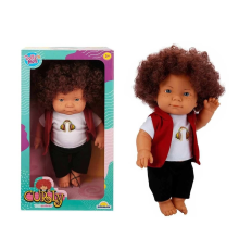 Curly Bebek Tulumlu Elbiseli Et Bebek 35 cm