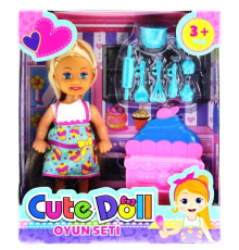 Cute Doll Mini Bebek Mutfak Oyun Seti