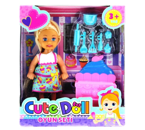 Cute Doll Mini Bebek Mutfak Oyun Seti