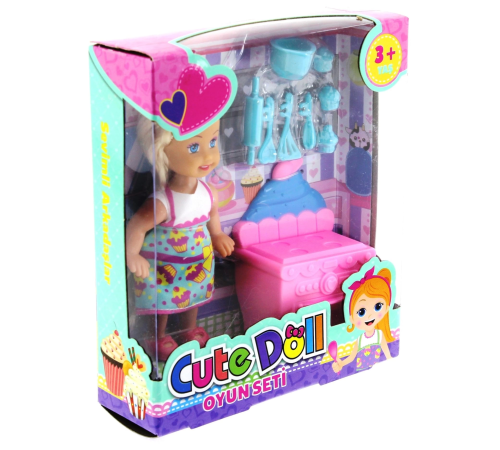 Cute Doll Mini Bebek Mutfak Oyun Seti