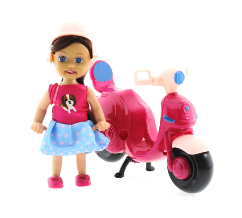 Cute Doll Mini Bebek ve Mor Vespa