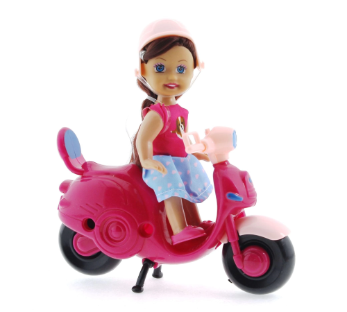 Cute Doll Mini Bebek ve Mor Vespa