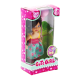 Cute Girl Pembe Balonlu Kumral Mini Bebek