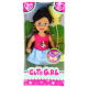 Cute Girl Sarı Balonlu Kumral Mini Bebek