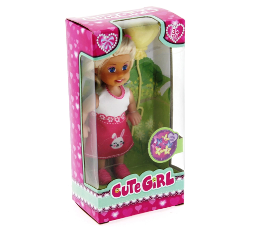 Cute Girl Sarı Balonlu Sarışın Mini Bebek Cute Girl Sarı Balonlu Sarışın Mini Bebek
