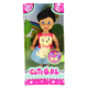 Cute Girl Sarı Köpekli ve Kumral Mini Bebek