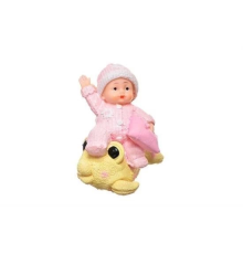 Decotown Hediyelik Sevimli Pembe Bebek Biblo Polyester Süs Eşyası