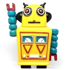 Decotown Nostaljik Sevimli Uzaylı Robot Şeklinde Figür Biblo