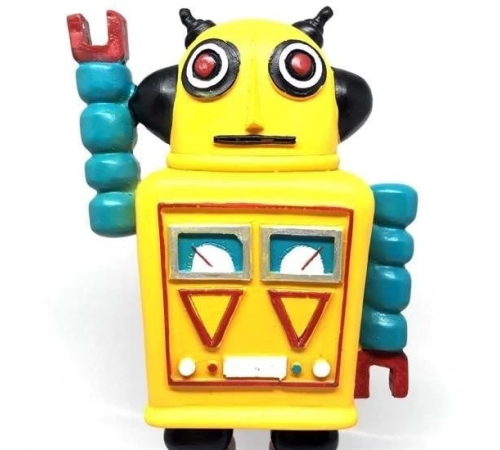 Decotown Nostaljik Sevimli Uzaylı Robot Şeklinde Figür Biblo