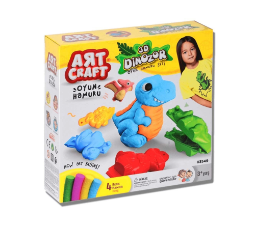 Dede 3D Dinozor Oyun Hamuru Seti Dede 3D Dinozor Oyun Hamuru Seti