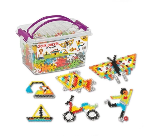 Dede Çiçek Puzzle Box Eğitici Şekiller 500 Parça Dede Çiçek Puzzle Box Eğitici Şekiller 500 Parça