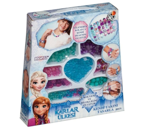 Dede Frozen Çantalı Boncuk Takı Seti