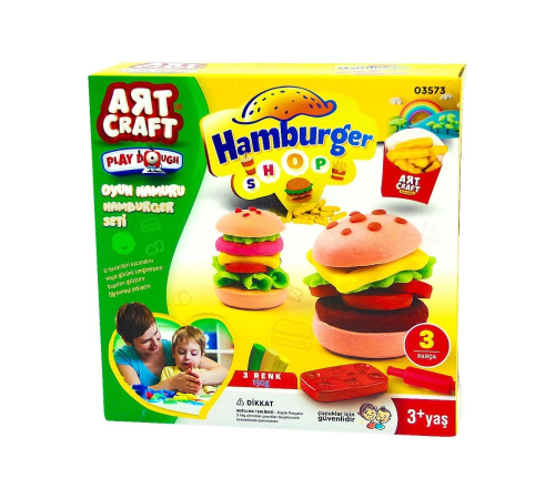 Dede Oyun Hamuru Hamburger Seti